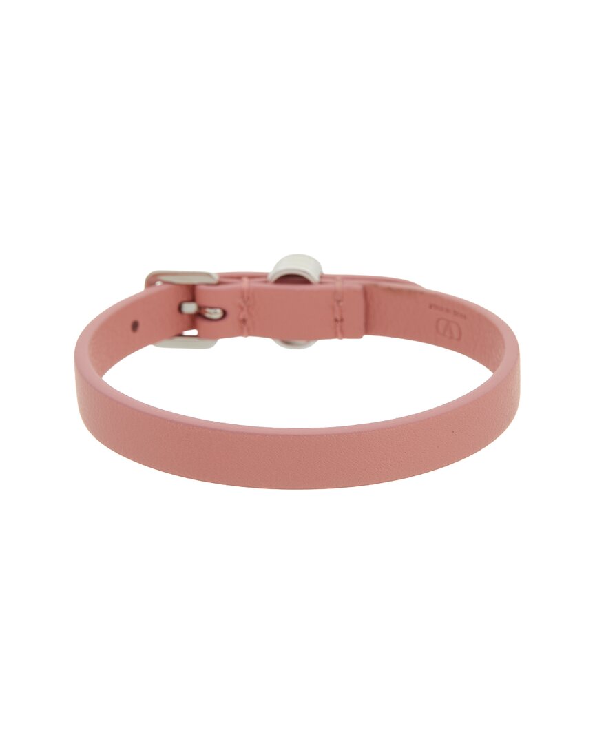 Valentino Ovalette Leather & Swarovski Bracelet