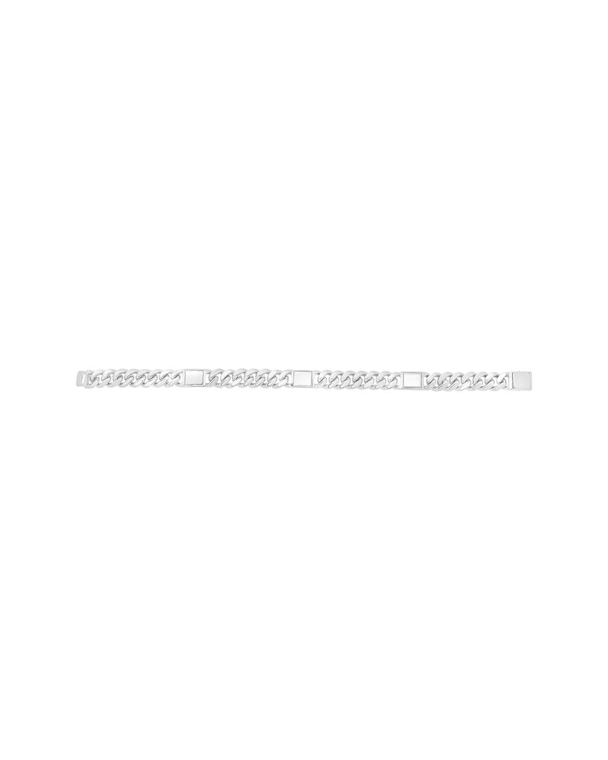Italian Silver Fancy Chain Bracelet