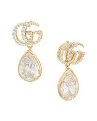Gucci Gucci Gg Marmont Crystal Earrings