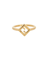 FENDI Fendi Ff Logo Metal Ring