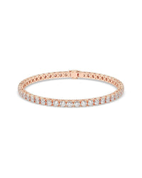 14K Rose Gold 7.00 Ct. Tw. Lab-Grown Diamond Bracelet
