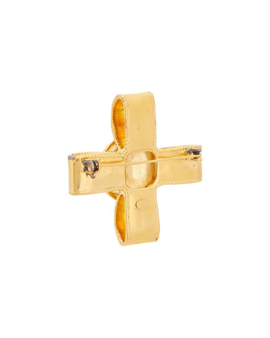 Chanel Gold Plated Chanel Silk Broach (Authentic Pre-Loved)
