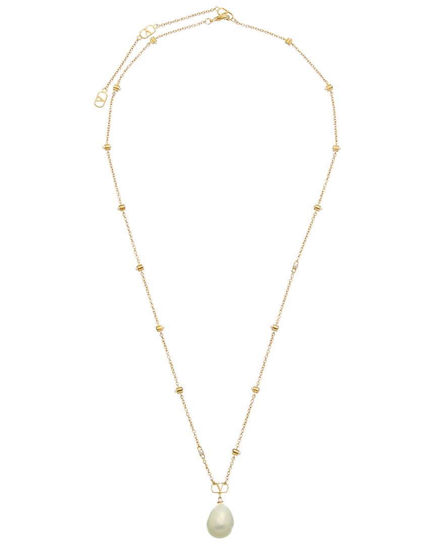 Valentino Valentino Vlog 10Mm Pearl Pendant Necklace