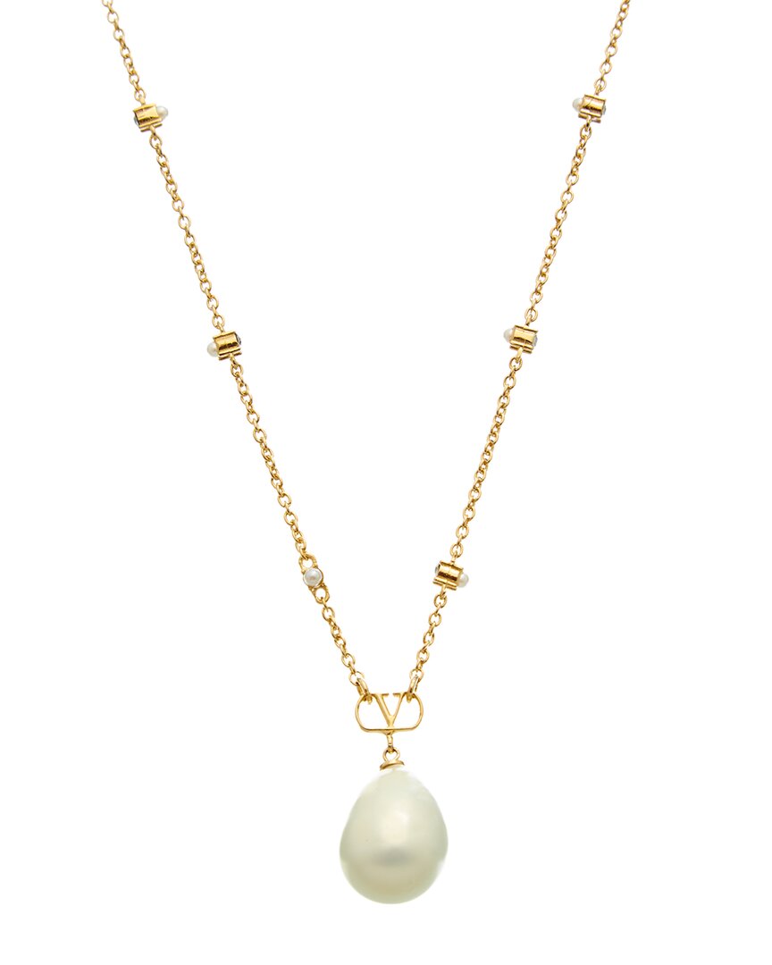 Valentino Valentino Vlog 10Mm Pearl Pendant Necklace