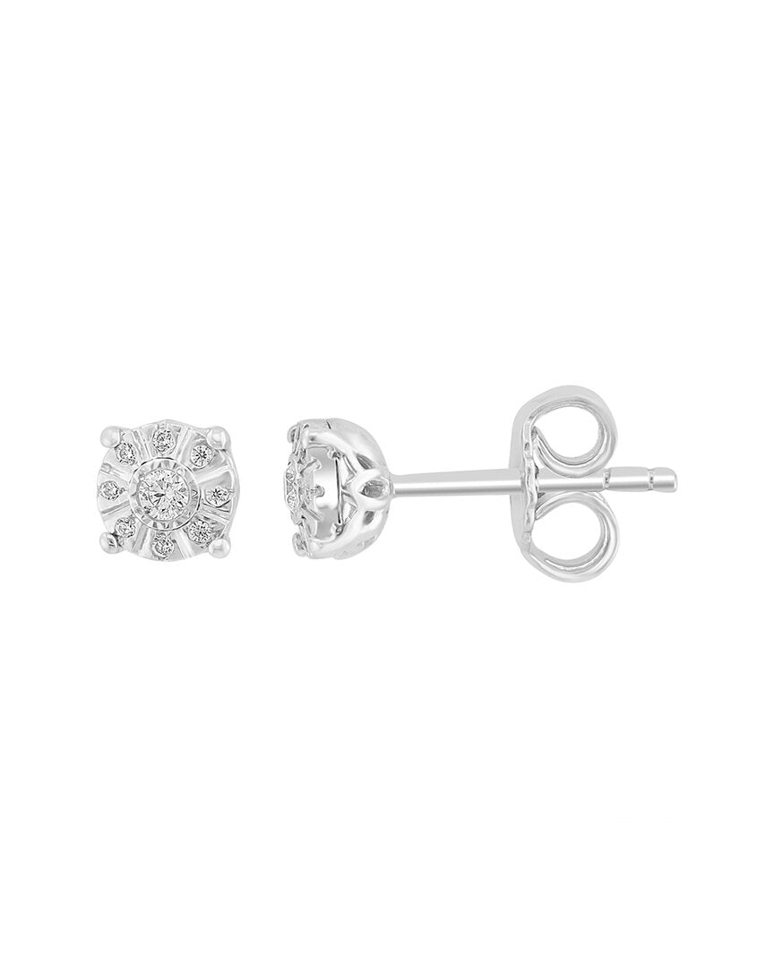 Effy Fine Jewelry Silver 0.09 Ct. Tw. Diamond Earrings