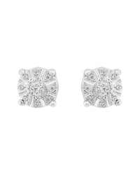 Effy Fine Jewelry Silver 0.09 Ct. Tw. Diamond Earrings