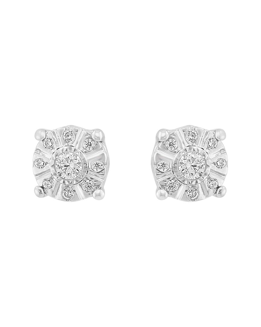 Effy Fine Jewelry Silver 0.09 Ct. Tw. Diamond Earrings