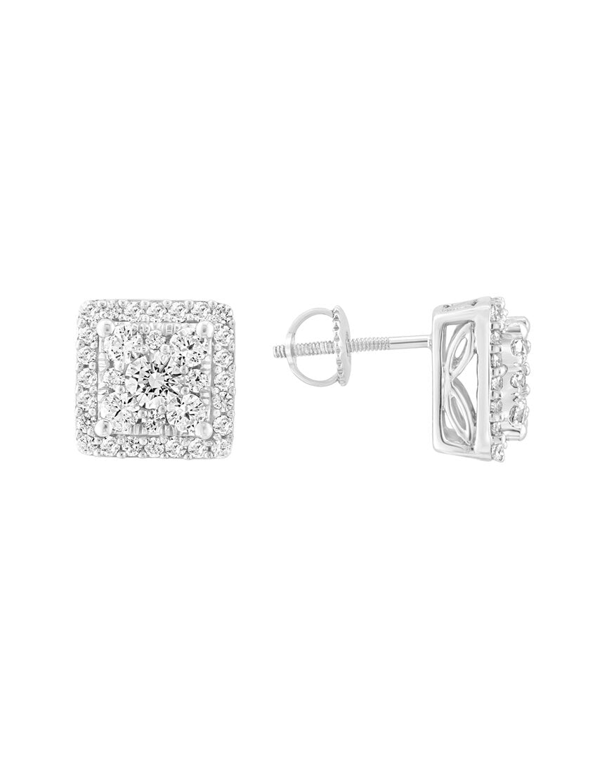 Effy Fine Jewelry Silver 1.46 Ct. Tw. Lab-Grown Diamond Earrings