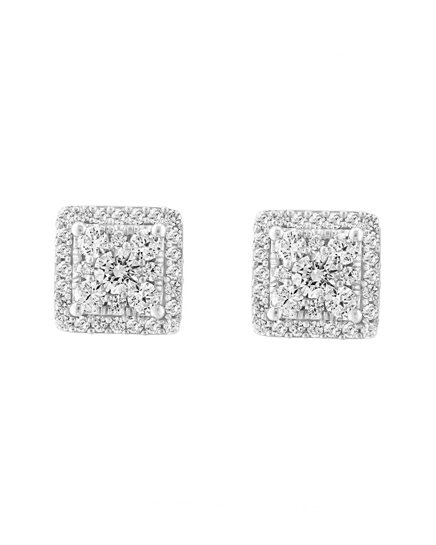 Effy Fine Jewelry Silver 1.46 Ct. Tw. Lab-Grown Diamond Earrings