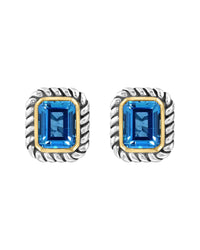 Effy Fine Jewelry Silver 4.94 Ct. Tw. Blue Topaz Earrings