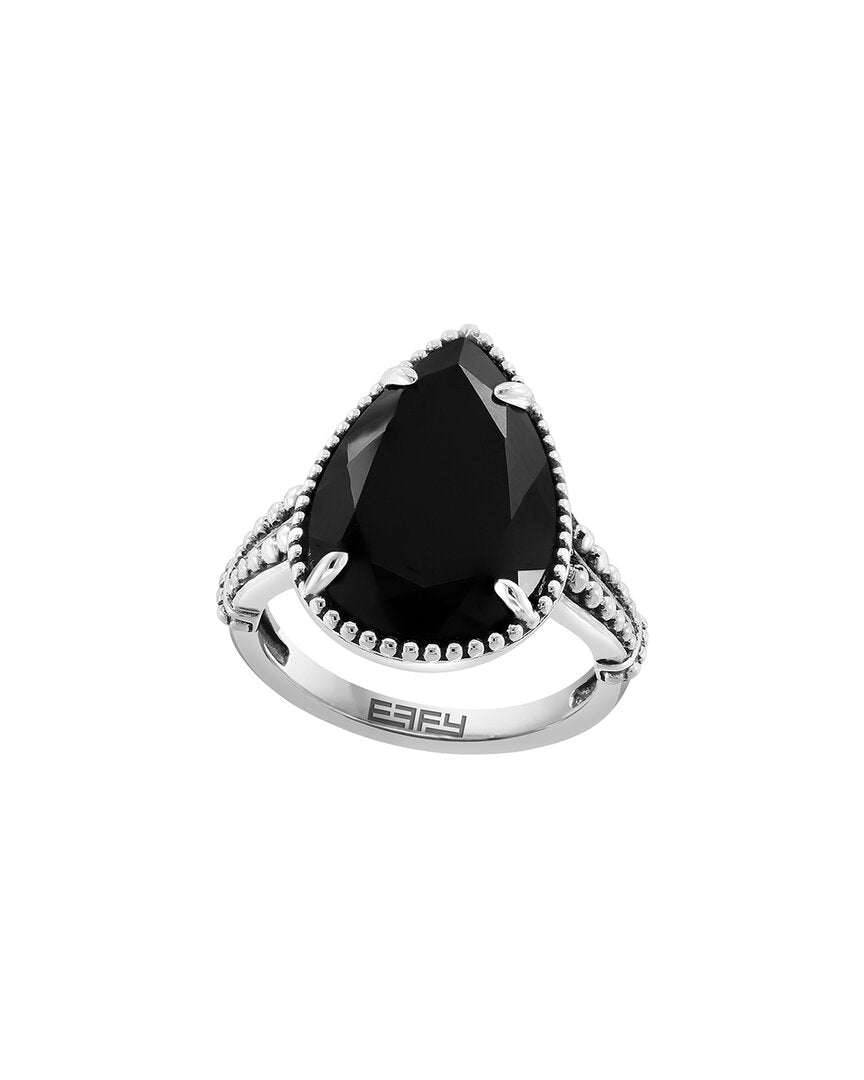 Effy Fine Jewelry Silver 5.22 Ct. Tw. Onyx Ring