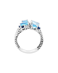 Effy Fine Jewelry Silver 3.60 Ct. Tw. Blue Topaz, London Blue Topaz, Sky Blue