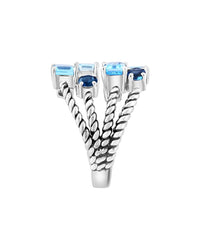 Effy Fine Jewelry Silver 3.60 Ct. Tw. Blue Topaz, London Blue Topaz, Sky Blue