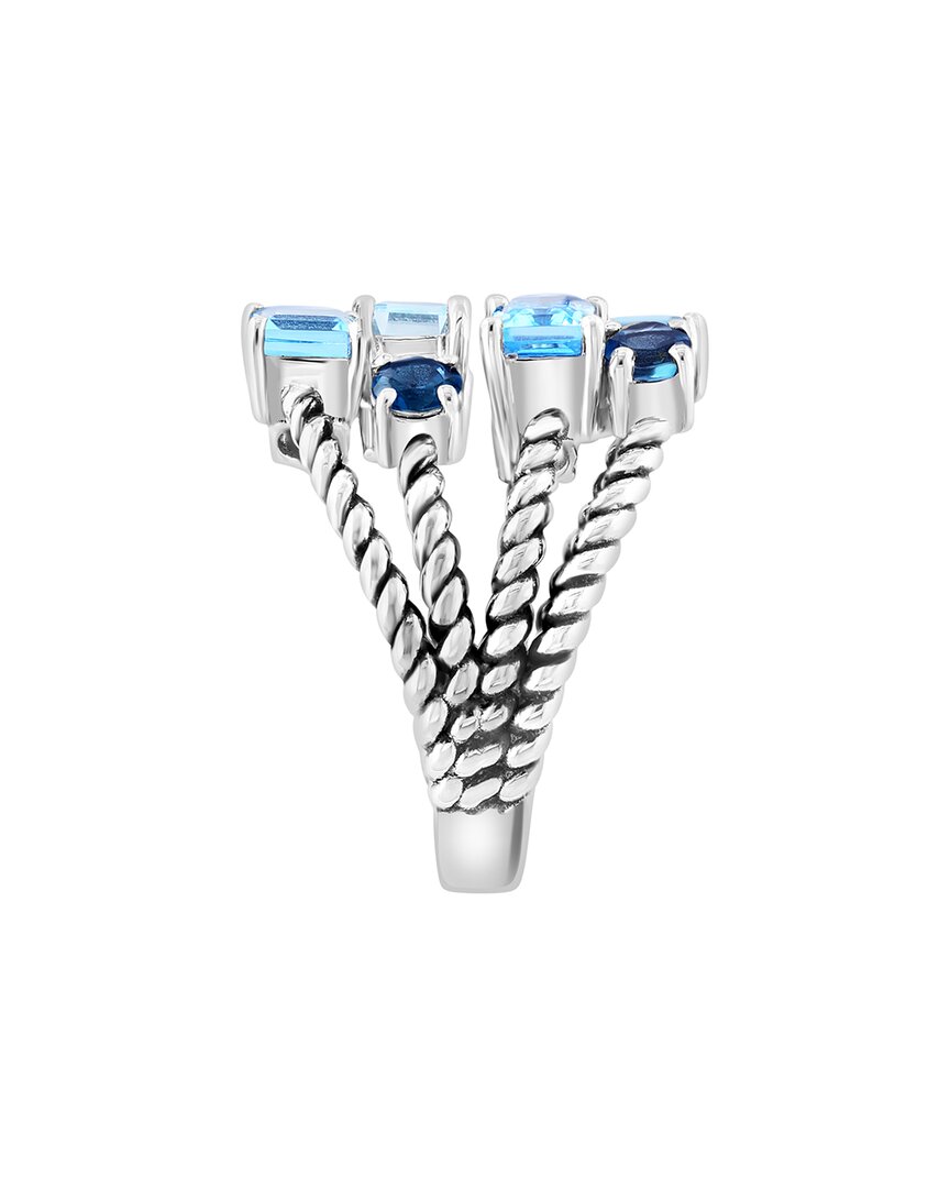 Effy Fine Jewelry Silver 3.60 Ct. Tw. Blue Topaz, London Blue Topaz, Sky Blue