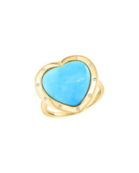 Effy Fine Jewelry 14K Over Silver 4.93 Ct. Tw. Diamond & Turquoise Ring