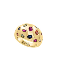 Effy Fine Jewelry 14K Over Silver 2.35 Ct. Tw. Multi Sapphire Ring