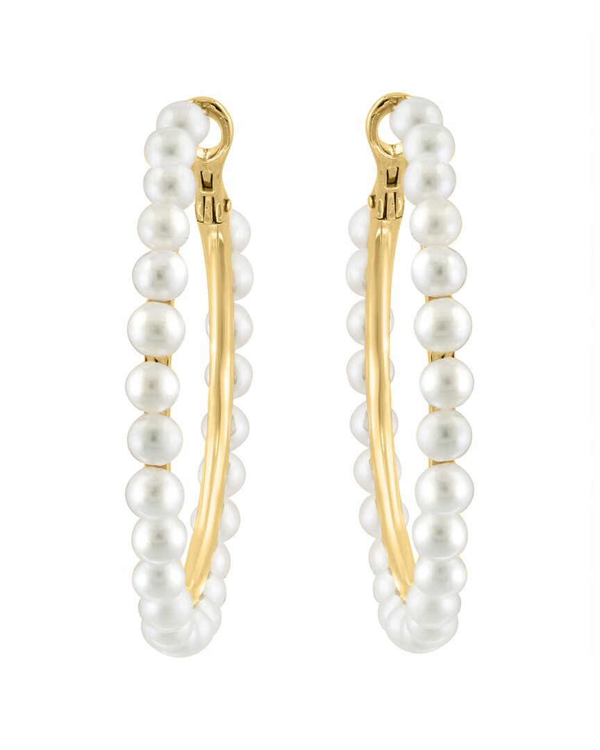 Effy Fine Jewelry 14K Over Silver 3.5Mm Pearl Earrings