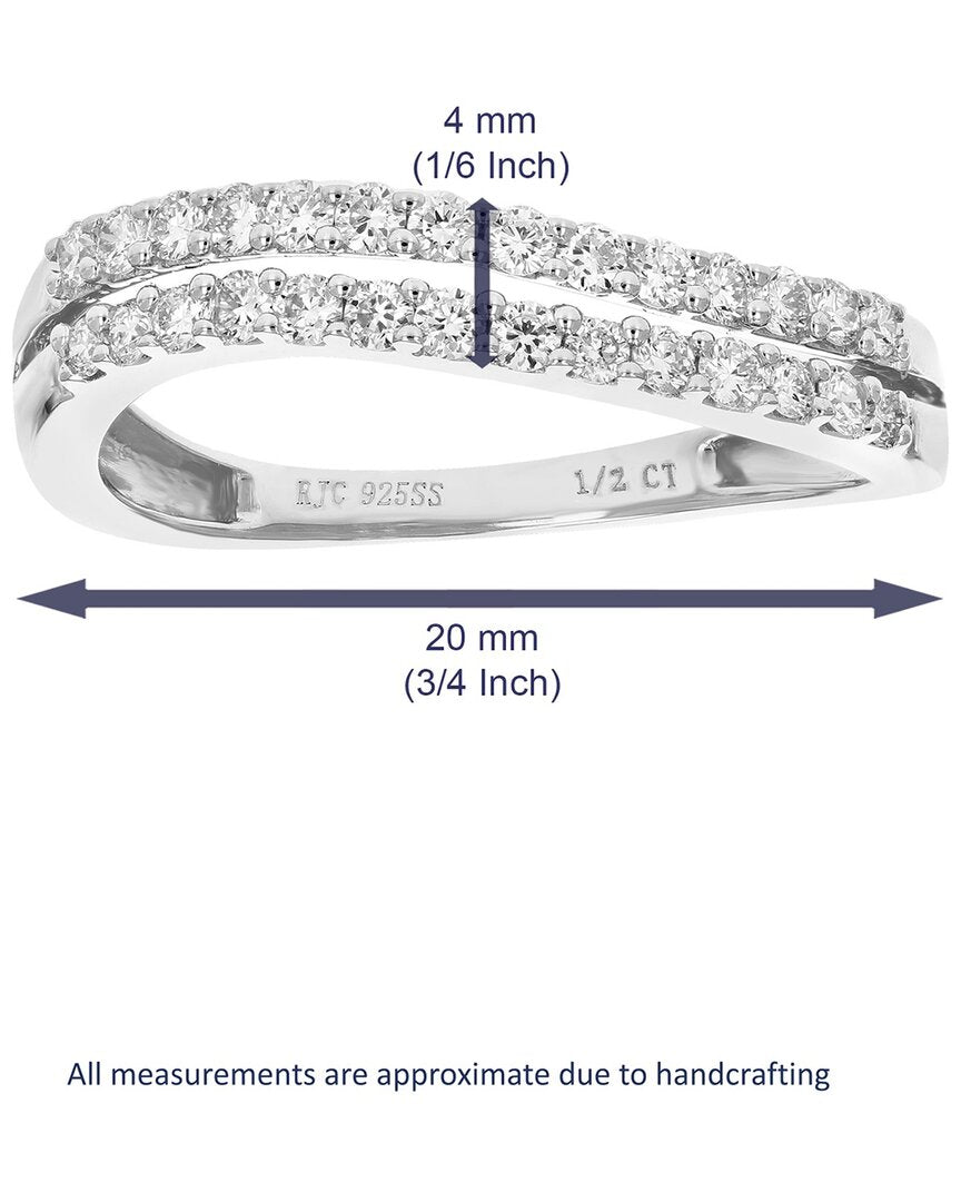 Silver 0.50 Ct. Tw. Lab-Grown Diamond Ring