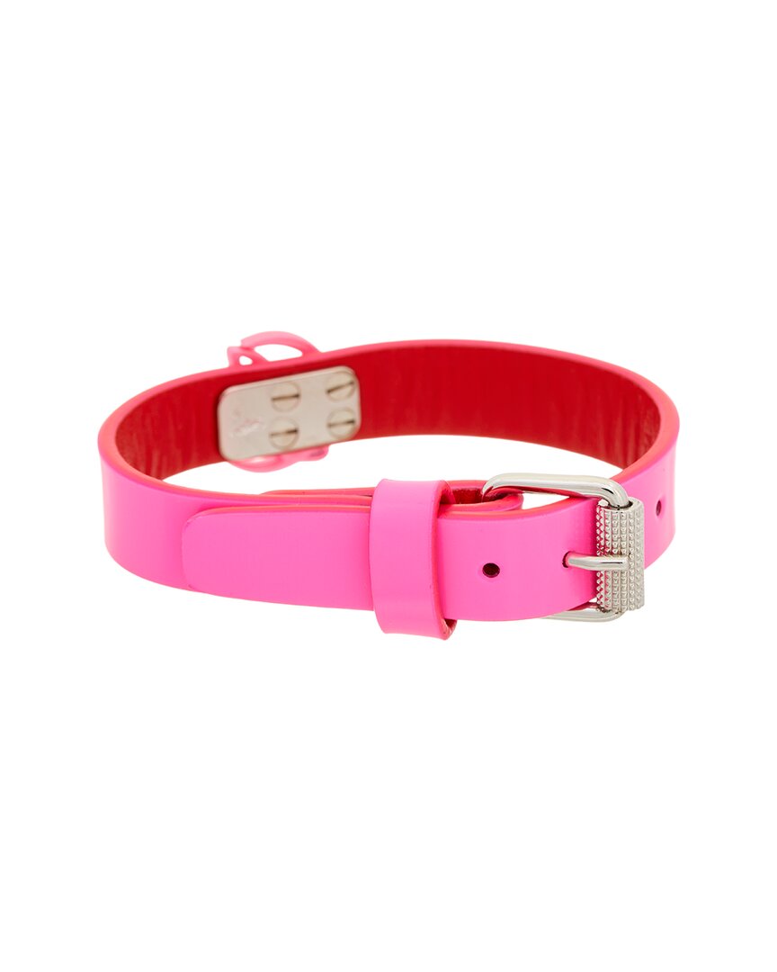 Christian Louboutin Christian Louboutin Logo Leather Bracelet
