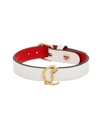 Christian Louboutin Christian Louboutin Logo Leather Bracelet