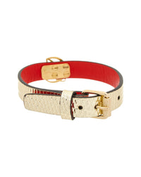Christian Louboutin Christian Louboutin Logo Leather Bracelet