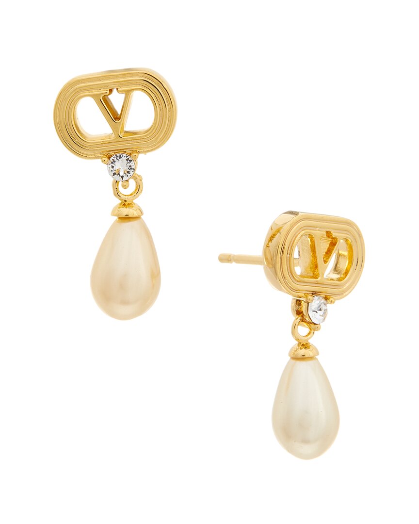 Valentino Valentino Ovalette Vlogo Earrings