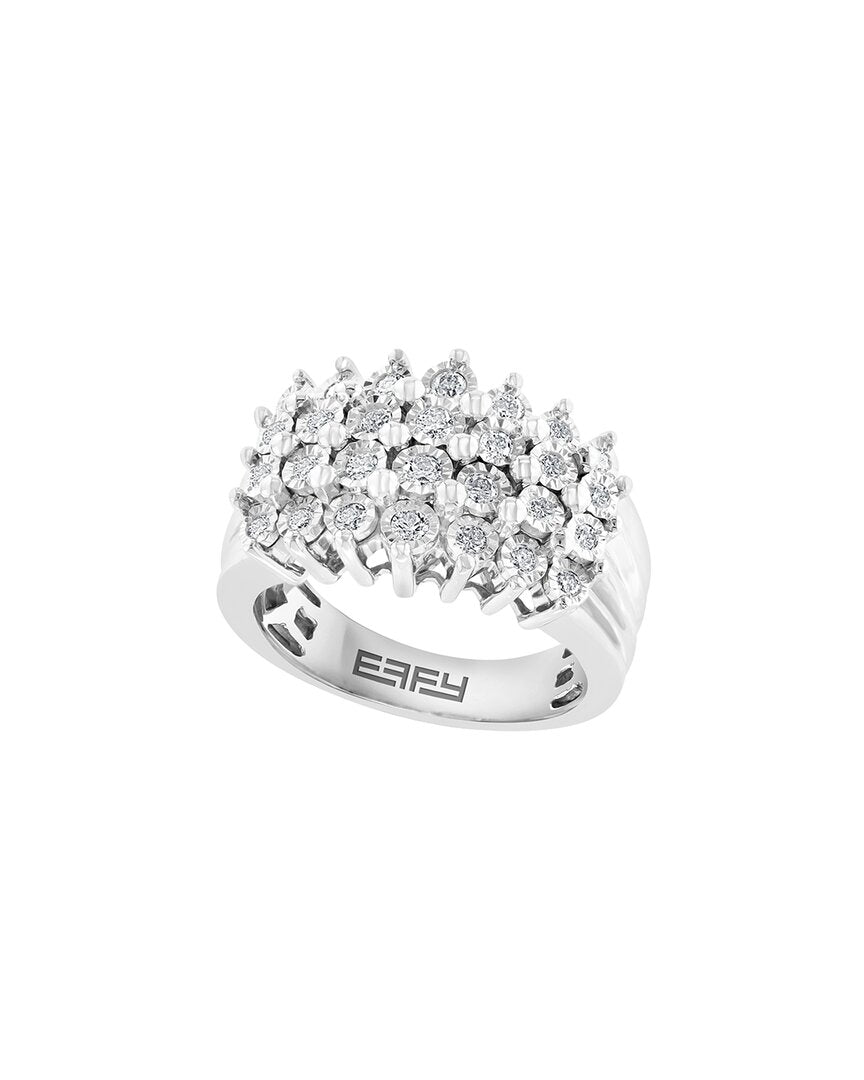Effy Fine Jewelry Silver 0.49 Ct. Tw. Diamond Ring