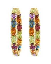 Effy Fine Jewelry Plated 4.00 Ct. Tw. Multi Gemstone Earrings