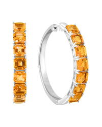 Effy Fine Jewelry Silver 8.95 Ct. Tw. Citrine Earrings
