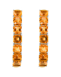 Effy Fine Jewelry Silver 8.95 Ct. Tw. Citrine Earrings