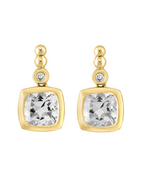 Effy Fine Jewelry Plated 1.65 Ct. Tw. White Topaz, Citrine Earrings