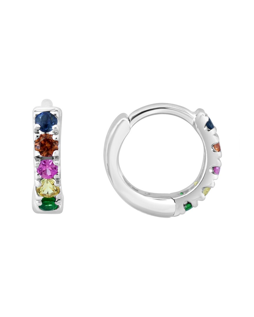 Effy Fine Jewelry Silver 0.27 Ct. Tw. Multi Sapphire Earrings
