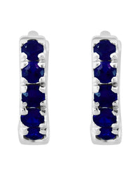 Effy Fine Jewelry Silver 0.28 Ct. Tw. Sapphire Earrings