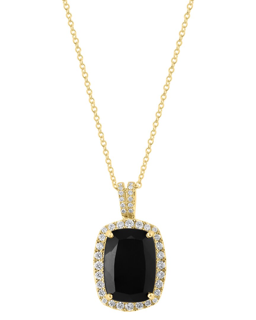 Effy Fine Jewelry 14K 7.25 Ct. Tw. Diamond & Onyx Necklace