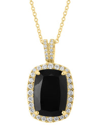 Effy Fine Jewelry 14K 7.25 Ct. Tw. Diamond & Onyx Necklace