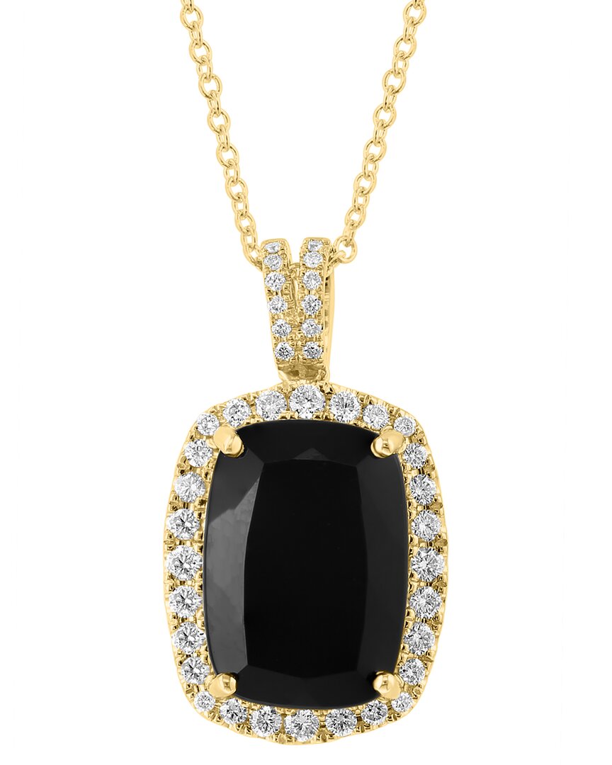 Effy Fine Jewelry 14K 7.25 Ct. Tw. Diamond & Onyx Necklace