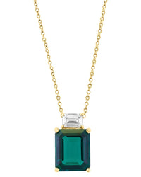 Effy Fine Jewelry 14K 5.34 Ct. Tw. Lab-Grown Diamond & Lab-Grown Emerald