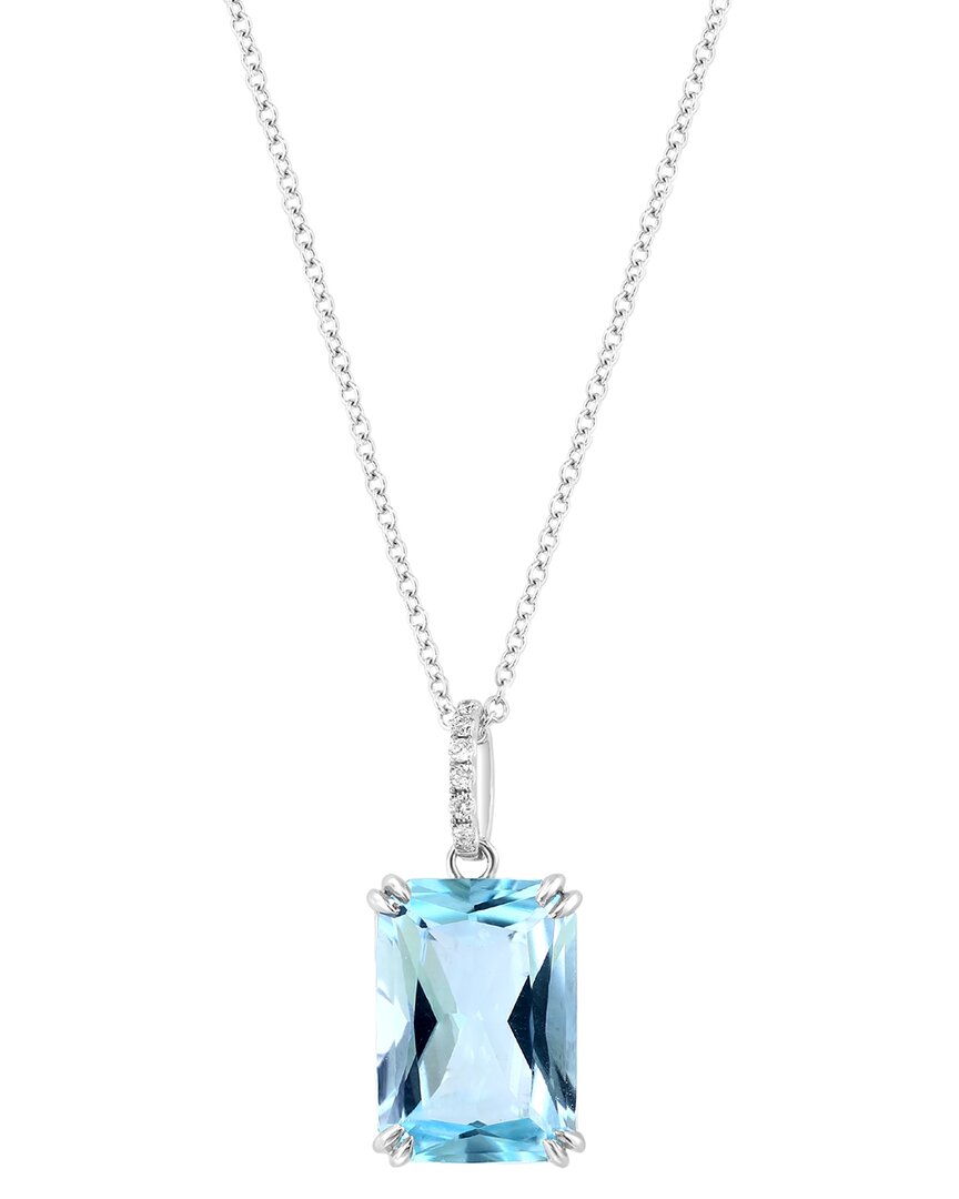 Effy Fine Jewelry 14K 8.54 Ct. Tw. Sky Blue Topaz Necklace