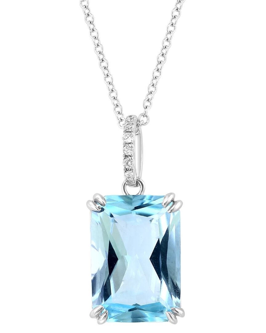 Effy Fine Jewelry 14K 8.54 Ct. Tw. Sky Blue Topaz Necklace