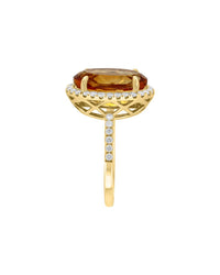 Effy Fine Jewelry 14K 6.29 Ct. Tw. Diamond & Citrine Ring
