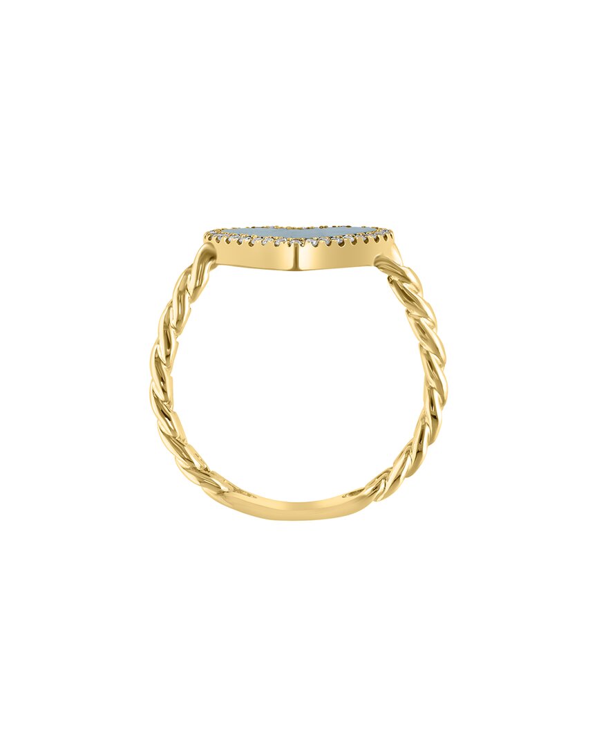Effy Fine Jewelry 14K 2.21 Ct. Tw. Diamond & Malachite Ring