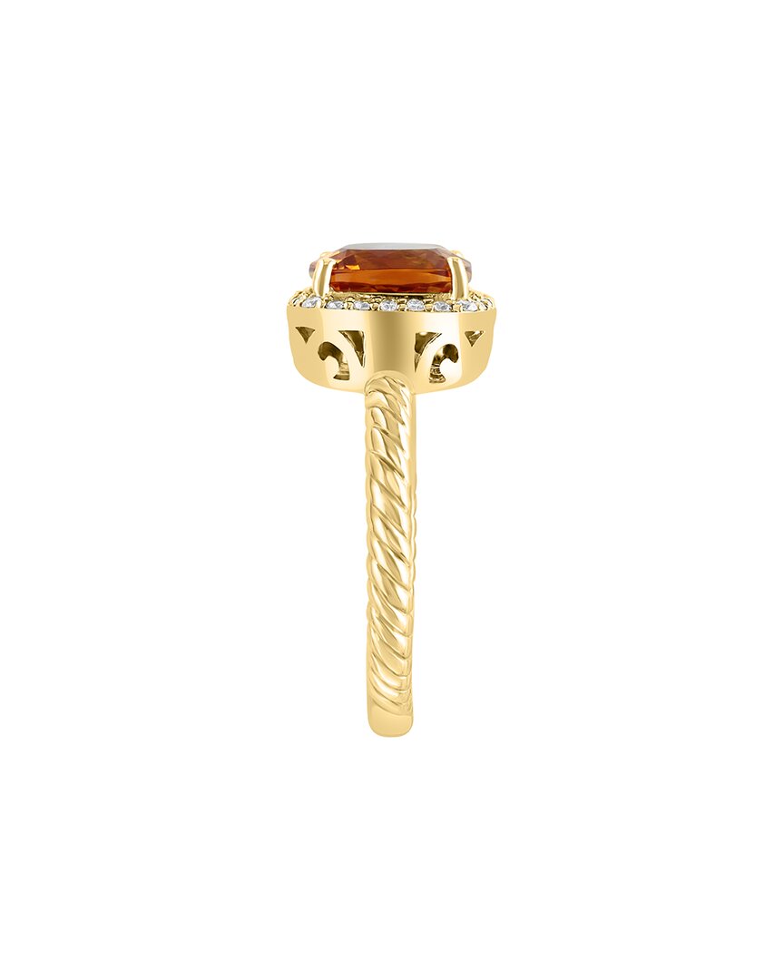 Effy Fine Jewelry 14K 2.13 Ct. Tw. Diamond & Citrine Ring