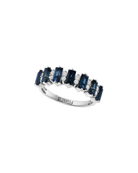 Effy Fine Jewelry 14K 2.16 Ct. Tw. Diamond & London Blue Topaz Ring