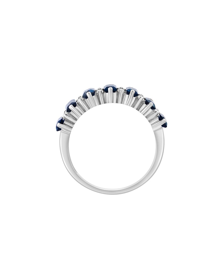 Effy Fine Jewelry 14K 2.16 Ct. Tw. Diamond & London Blue Topaz Ring