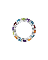 Effy Fine Jewelry Silver 7.55 Ct. Tw. Multi Gemstone Ring