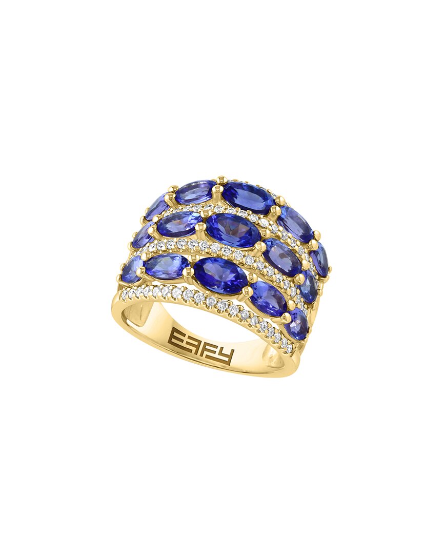Effy Fine Jewelry 14K 3.92 Ct. Tw. Diamond & Tanzanite Ring