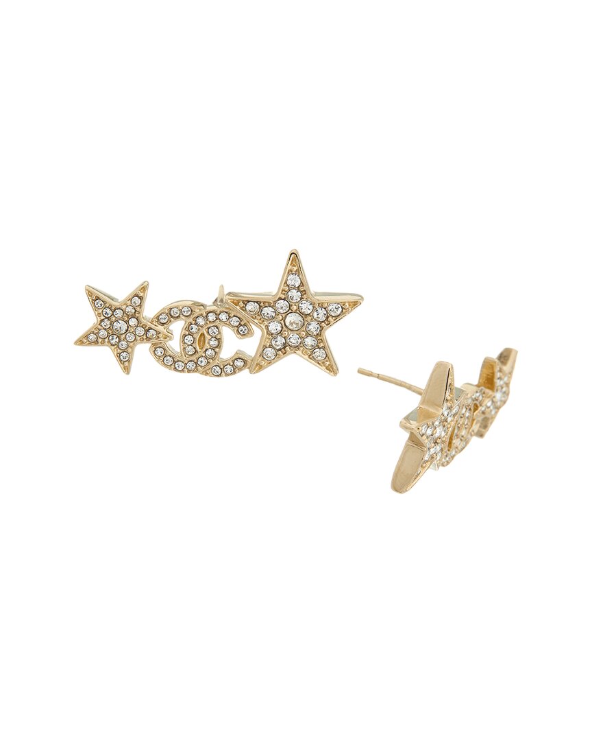 Chanel Chanel Crystal Star Cc Earrings (Authentic Pre-Loved)