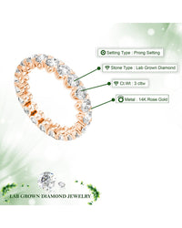 Amairah Amairah 14K 3.00 Ct. Tw. Lab-Grown Diamond Eternity Ring