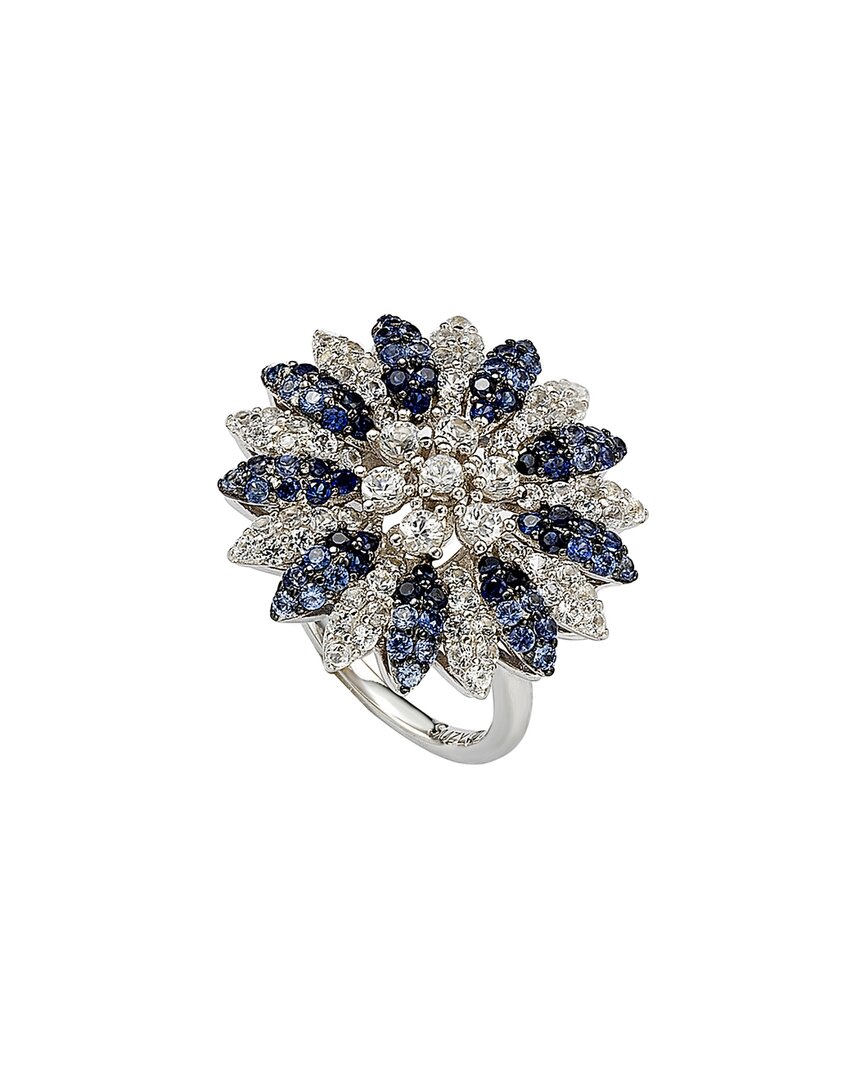 Suzy Levian Suzy Levian 18K & Silver 4.15 Ct. Tw. Sapphire Ring