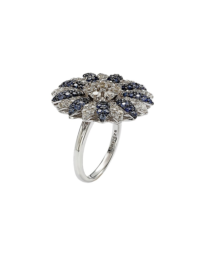 Suzy Levian Suzy Levian 18K & Silver 4.15 Ct. Tw. Sapphire Ring